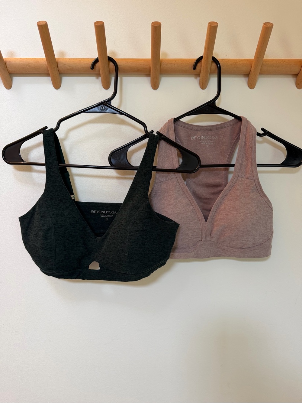 Beyond Yoga Sports Bras, Set of 2, Both Size Small, Color- Dark Green & Mauve